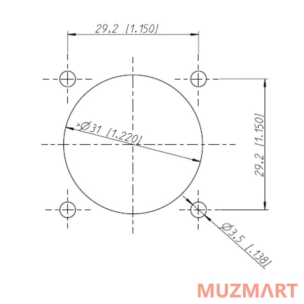 Neutrik NLT4MP Панельный разъем Speakon, 40А