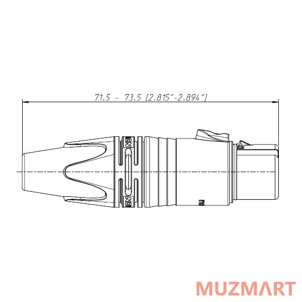 Neutrik NC3FXX-B Кабельный разъем XLR female
