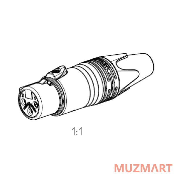 Neutrik NC3FXX-B Кабельный разъем XLR female