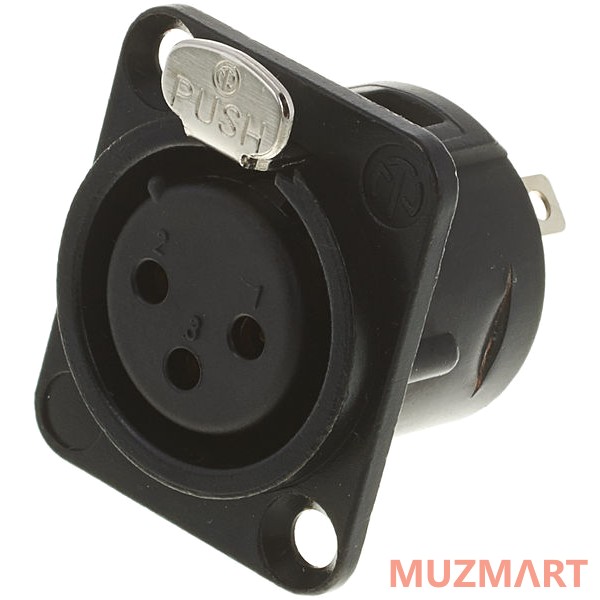 Neutrik NC3FD-L-B-1 Панельный разъем XLR female