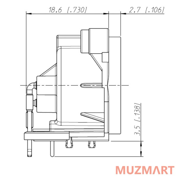 Neutrik NC3MAH Панельный разъем XLR male