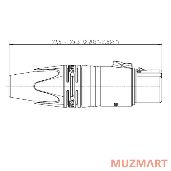 Neutrik NC4FXX Кабельный разъем XLR female 4 контакта