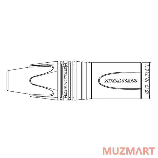 Neutrik NC4MXX Кабельный разъем XLR male 4 контакта