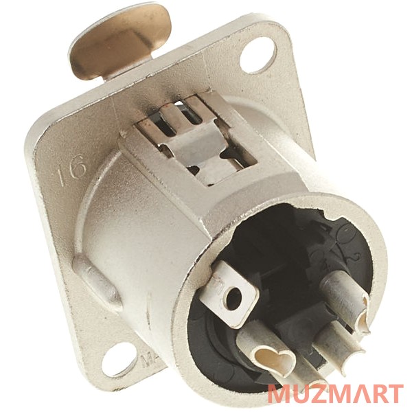 Neutrik NC4FD-L-1 Панельный разъем XLR female 4 контакта
