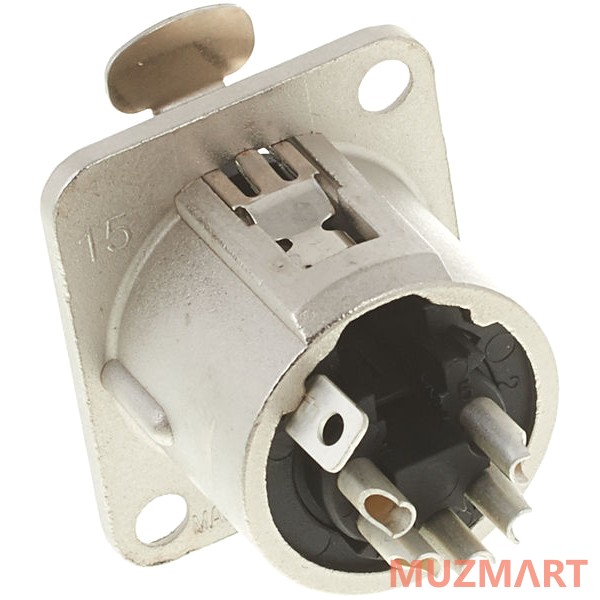 Neutrik NC5FD-L-1 Панельный разъем XLR female 5 контактов