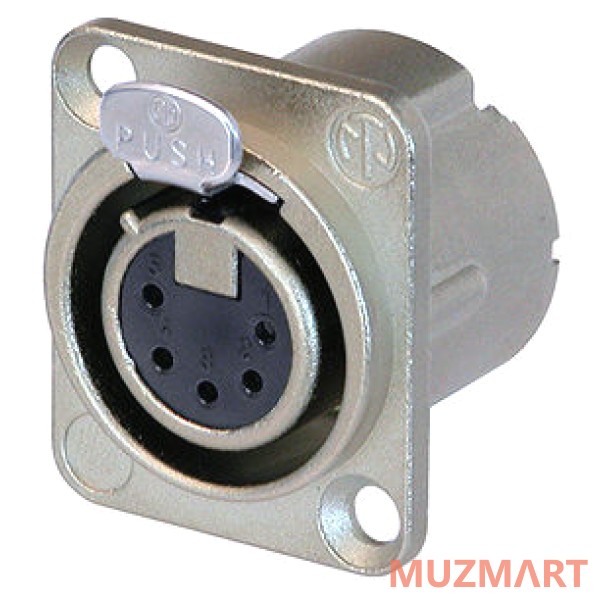 Neutrik NC5FD-LX Панельный разъем XLR female 5 контактов