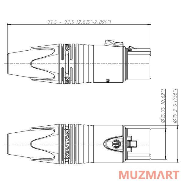 Neutrik NC6FXX Кабельный разъем XLR female 6 контактов