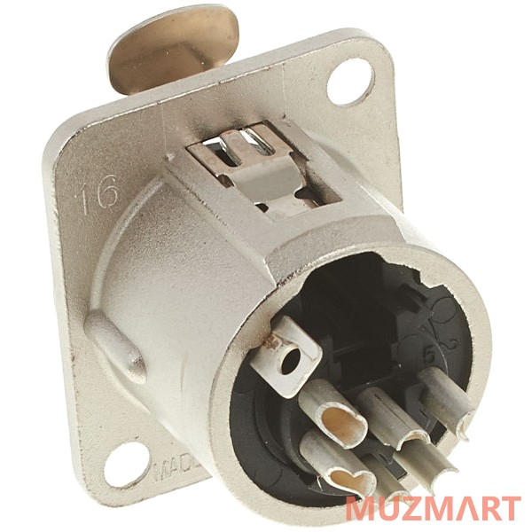 Neutrik NC6FD-L-1 Панельный разъем XLR female 6 контактов