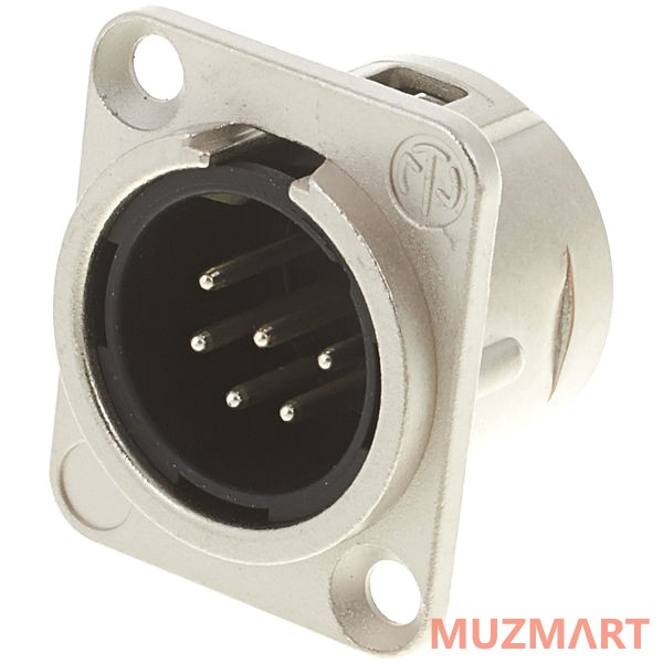 Neutrik NC6MD-L-1 Панельный разъем XLR male 6 контактов