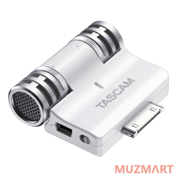 Tascam IM2W Конденсаторный стерео микрофон для подключения к iPhone, iPad и iPod, белый