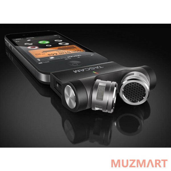 Tascam IM2X Конденсаторный стерео X-Y микрофон для подключения к iPhone, iPad и iPod, чёрный