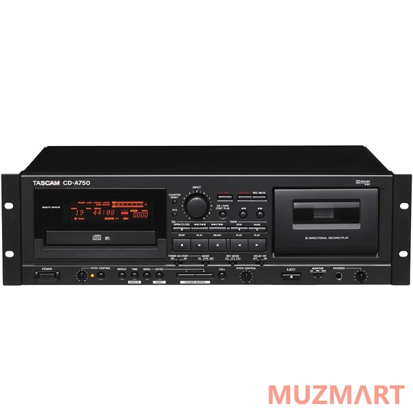 Tascam CD-A750 CD-плеер+касс.дека+пульт, XLR/RCA, CD/MP3