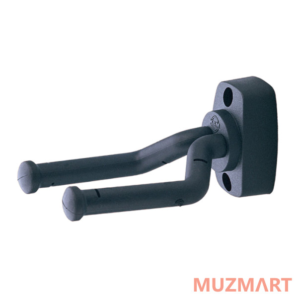K&M 16280-000-55 Black Настенный держатель для акустических и электрогитар