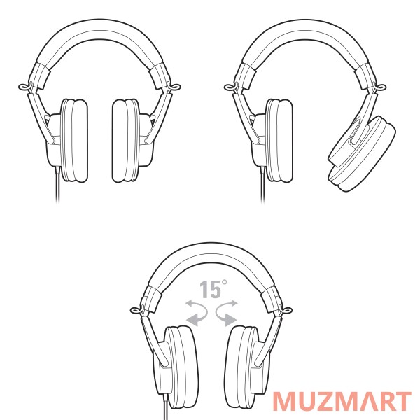 Audio-Technica ATH-M20X Наушники мониторные закрытые