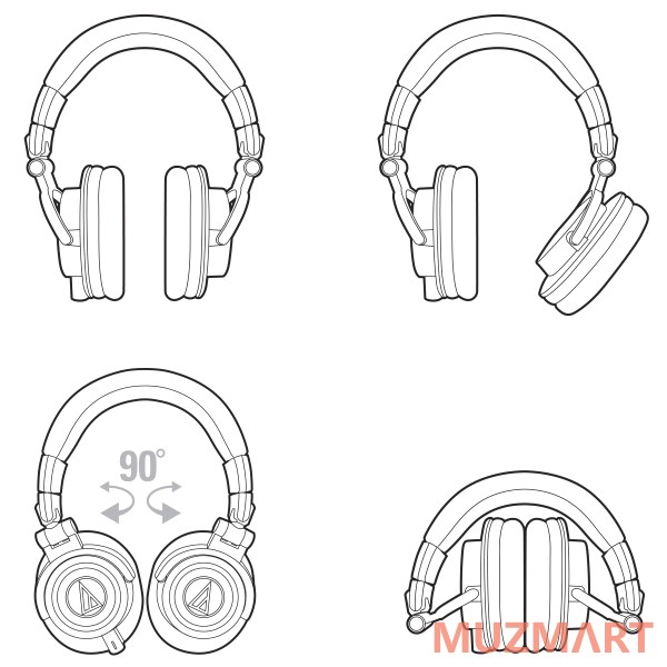 Audio-Technica ATH-M50X Студийные мониторные наушники