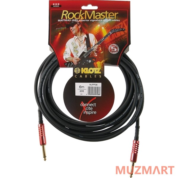 Klotz MJPP03 Кабель инструментальный Jack-Jack, 3м