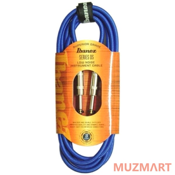 Ibanez DSC20-BL GUITAR/INSTRUMENT Cable Кабель инструментальный Jack-Jack, 6м