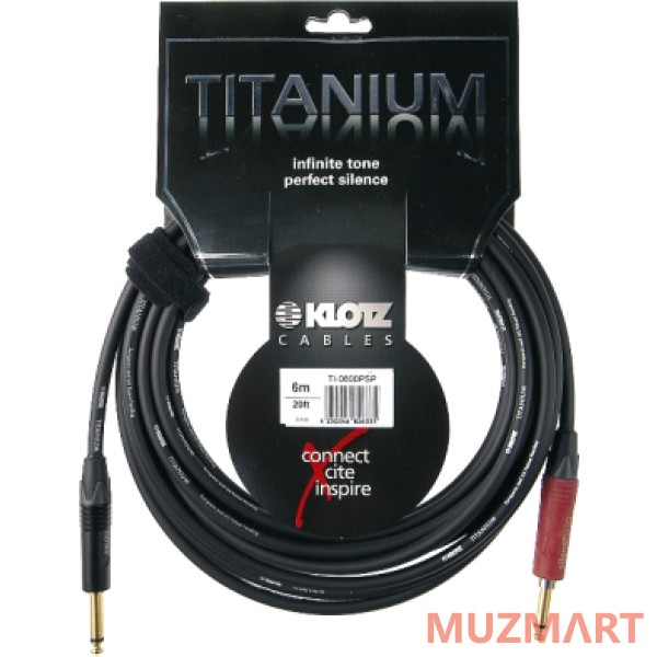 Klotz TI-0900PSP TITANIUM Кабель инструментальный, отключаемый, 9м