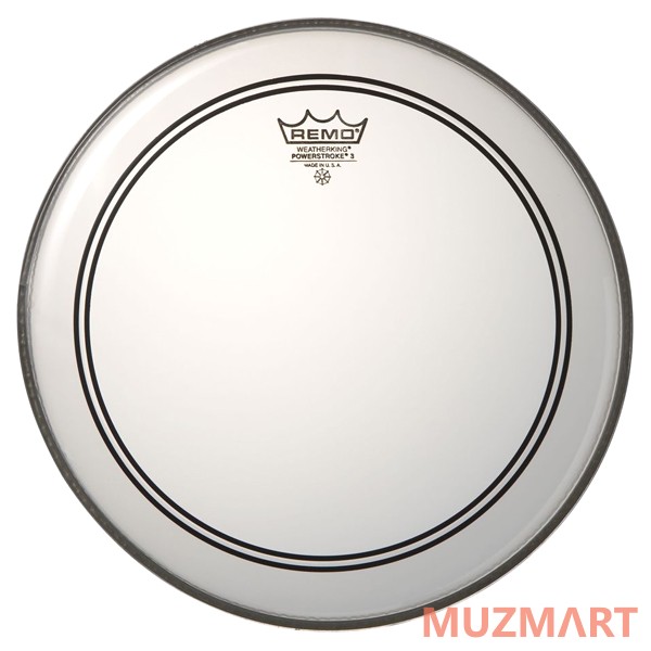 Remo POWERSTROKE® 3 16` Clear Пластик для барабана 16"