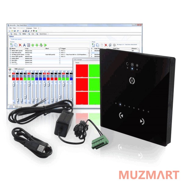 Sunlite STICK-GU2 Black DMX-интерфейс с touch-панелью