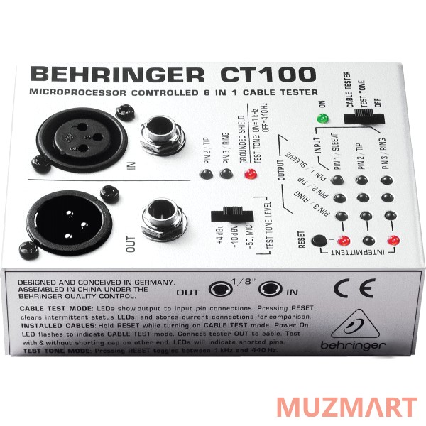 Behringer CT100 Микропроцессорный универсальный тестер