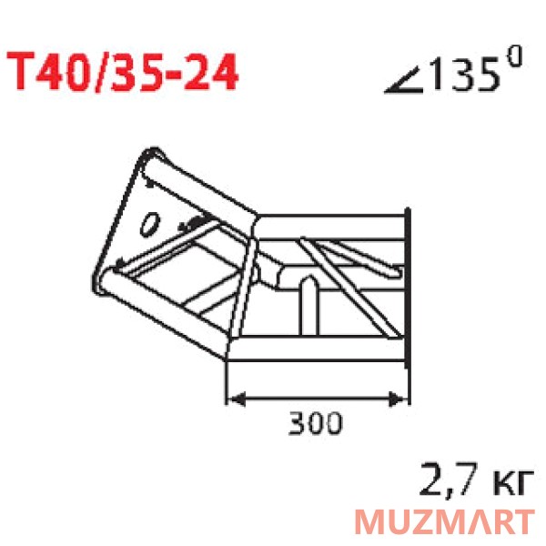 Imlight T40/35-24 Стыковочный угол 135 градусов