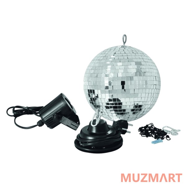 Eurolite Mirror Ball 30 cm SET LED 6000K Зеркальный шар с приводом  и цепью