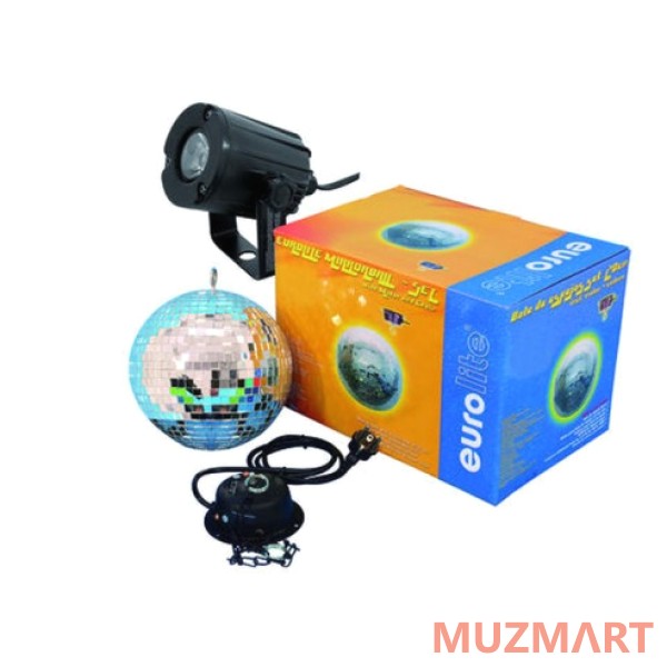 Eurolite Mirror Ball 30 cm SET LED 6000K Зеркальный шар с приводом  и цепью