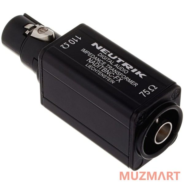 Neutrik NADITBNC-FX Адаптер AES/ABU, XLR гнездо 110 Ом вход - BNC 75 Ом выход