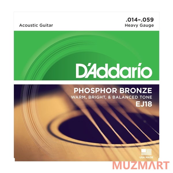 D'Addario EJ18 Струны для акустической гитары