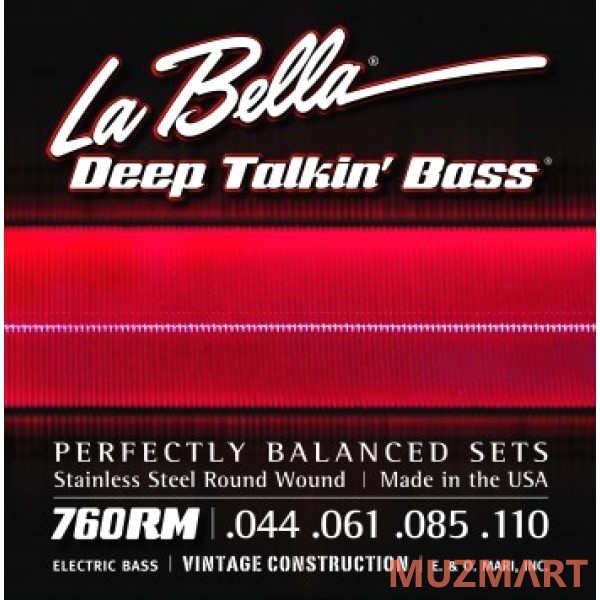 La Bella 760RM-B Струны для 5-стр. бас-гитары, калибр 44-128