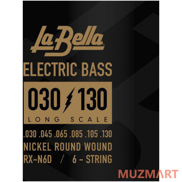 La Bella RX-N6C Струны для 6-стр. бас-гитары, калибр 45-130