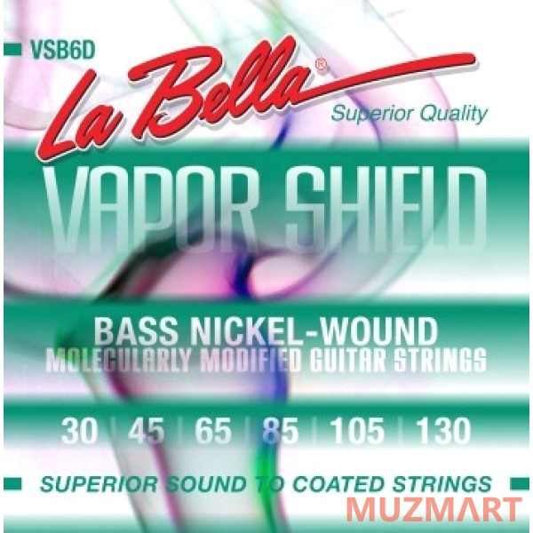 La Bella VSB6D Струны для 6-стр. бас-гитары, калибр 030-130