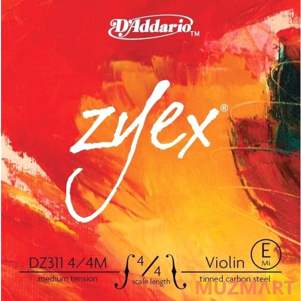 D'Addario DZ311 4/4M Zyex Одиночная струна для скрипки E (ми)