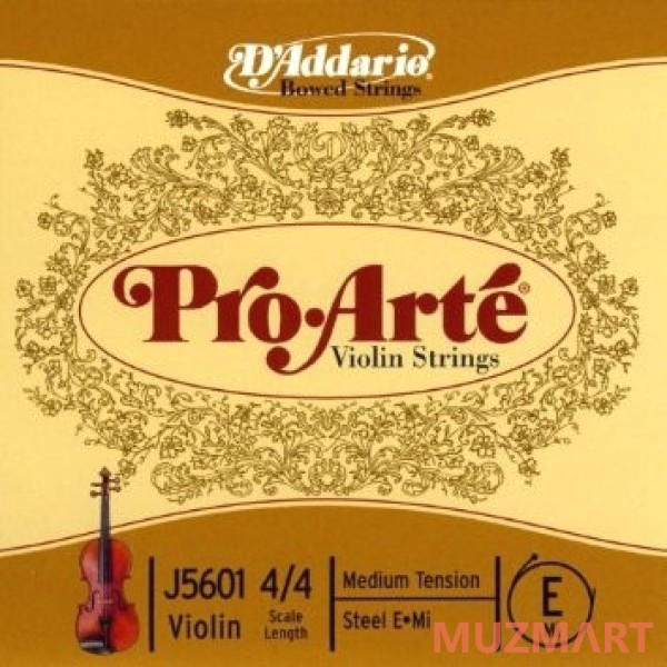 D'Addario J5601 4/4M Одиночная струна E для скрипки
