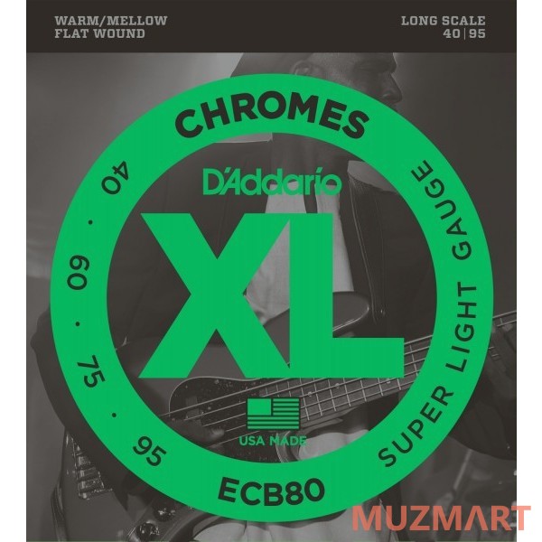 D'Addario ECB80 Струны для 4-х струнной бас гитары