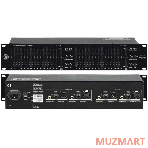 Topp Pro TEQ-215 15и полосный графический стерео эквалайзер