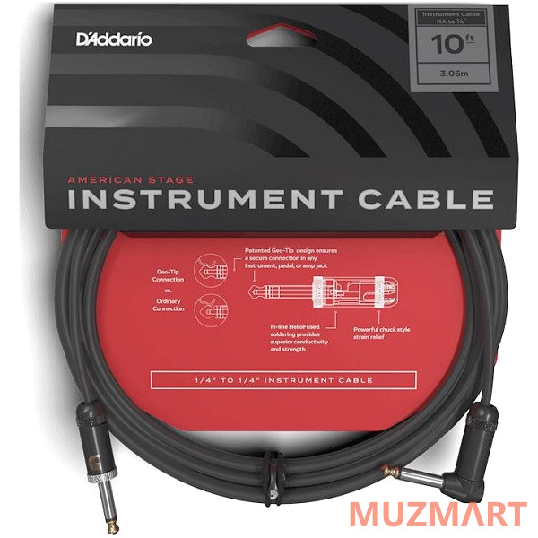 Planet Waves PW-AMSGRA-10 Инструментальный кабель Jack-Jack, 3,05 м