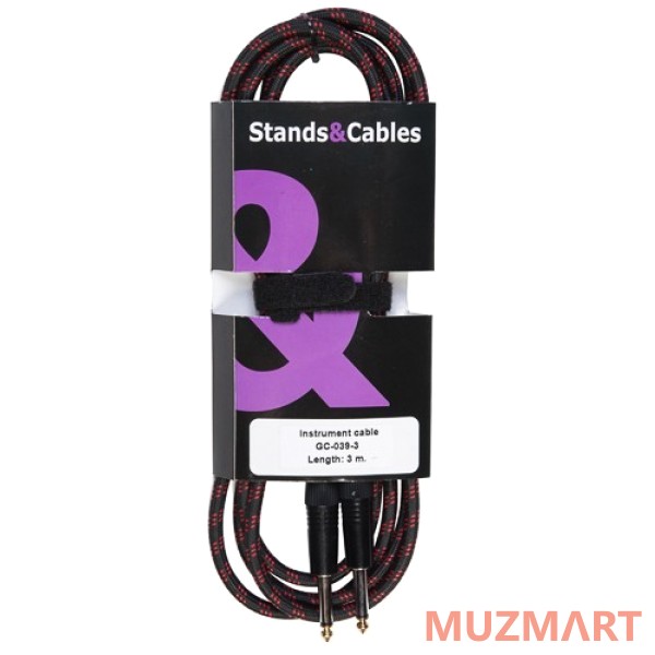 Stands&Cables GC-039-3 Инструментальный кабель Jack-Jack, 3м