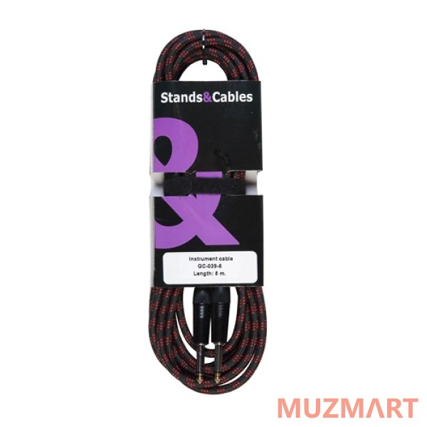 Stands&Cables GC-039-5 Инструментальный кабель Jack-Jack, 5м