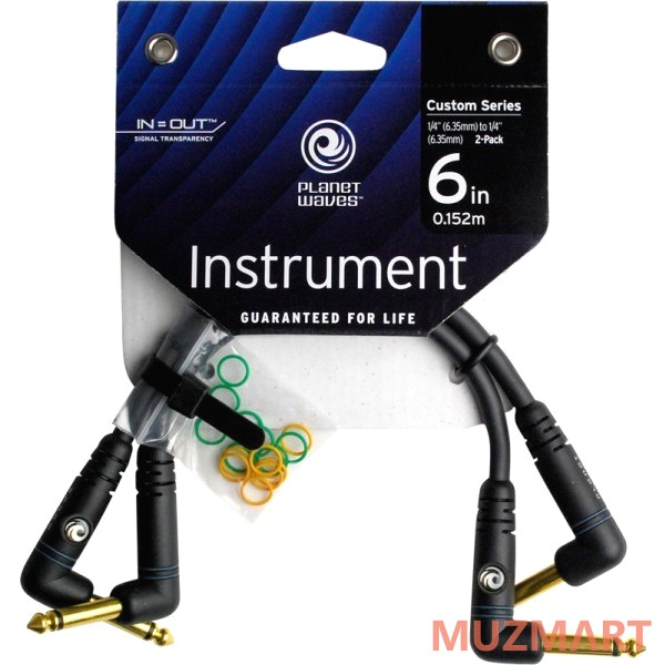 Planet Waves PW-PRA-205 Кабель инструментальный Jack-Jack (2 шт), 15см
