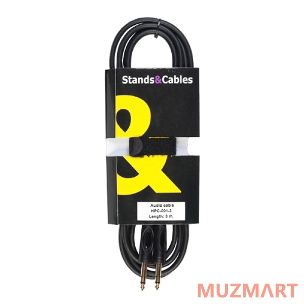 Stands&Cables HPC-001-3 Кабель инструментальный Jack-Jack, 3м