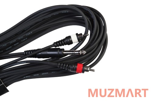 Stands&Cables YC-014-7 Кабель соединительный Jack 6,3мм стерео - 2xRCA, 7 метров