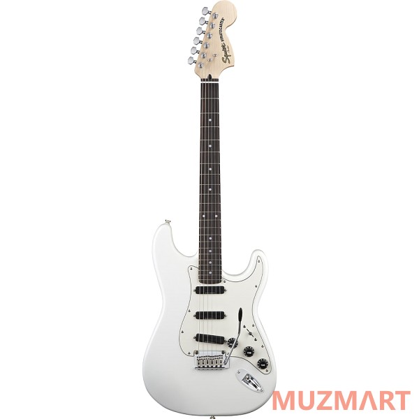Squier DELUXE STRAT HOT RAILS OLIMPIC WHITE Электрогитара