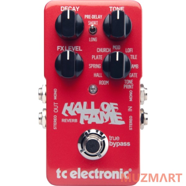 TC Electronic Hall of Fame Reverb TonePrint Напольная педаль эффекта реверберации