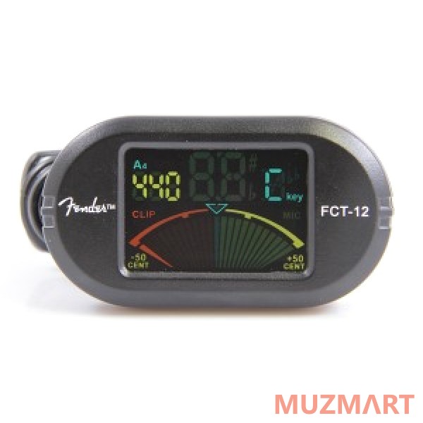 Fender FCT-012 COLOUR CLIP-ON TUNER Цифровой тюнер-прищепка
