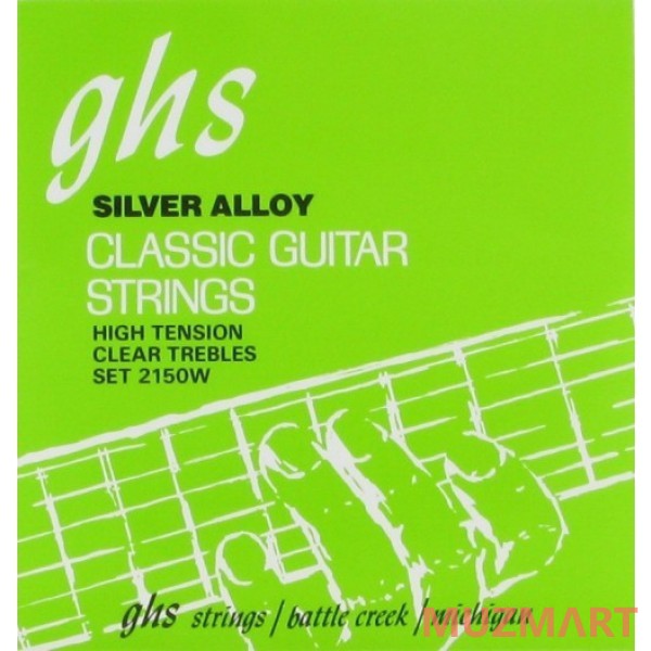 GHS STRINGS 2150W SILVER ALLOY Струны для классической гитары
