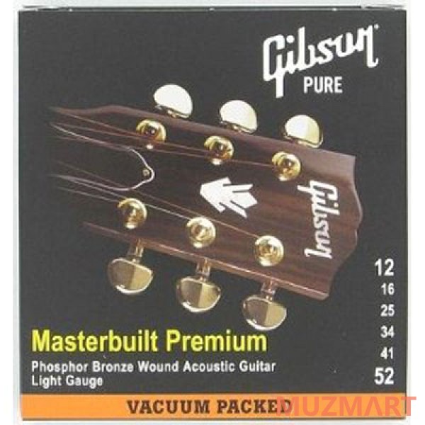 Gibson SAG-MB12 MASTERBUILT PHOSPHOR BRONZE Струны для акустической гитары