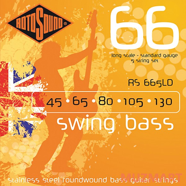 Rotosound RS665LD BASS STRINGS STAINLESS STEEL Струны для 5-струнной бас-гитары