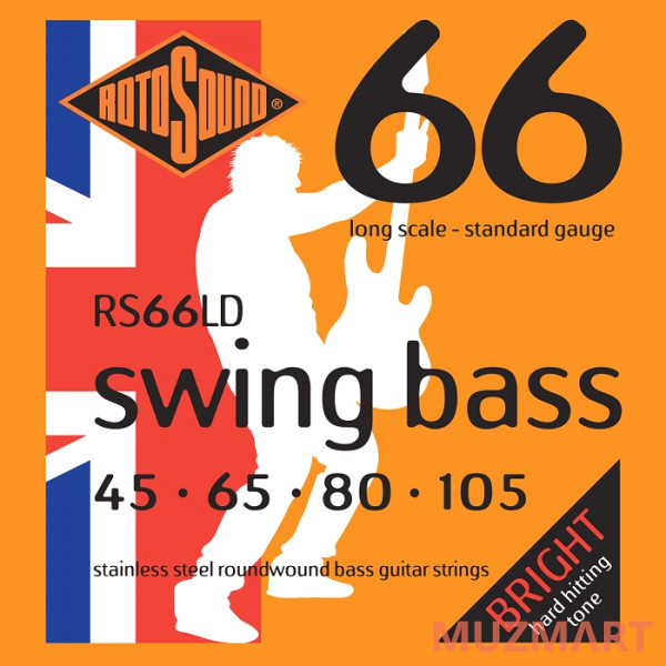 Rotosound RS66LD BASS STRINGS STAINLESS STEEL Струны для бас-гитары